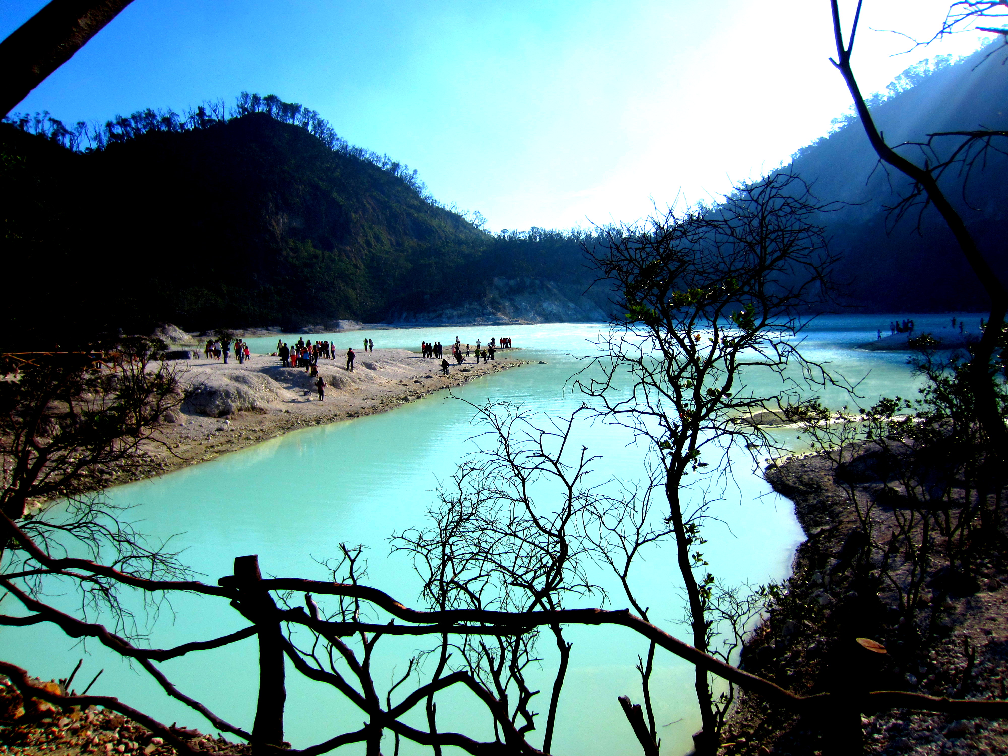 Kawah Putih Lake in Bandung